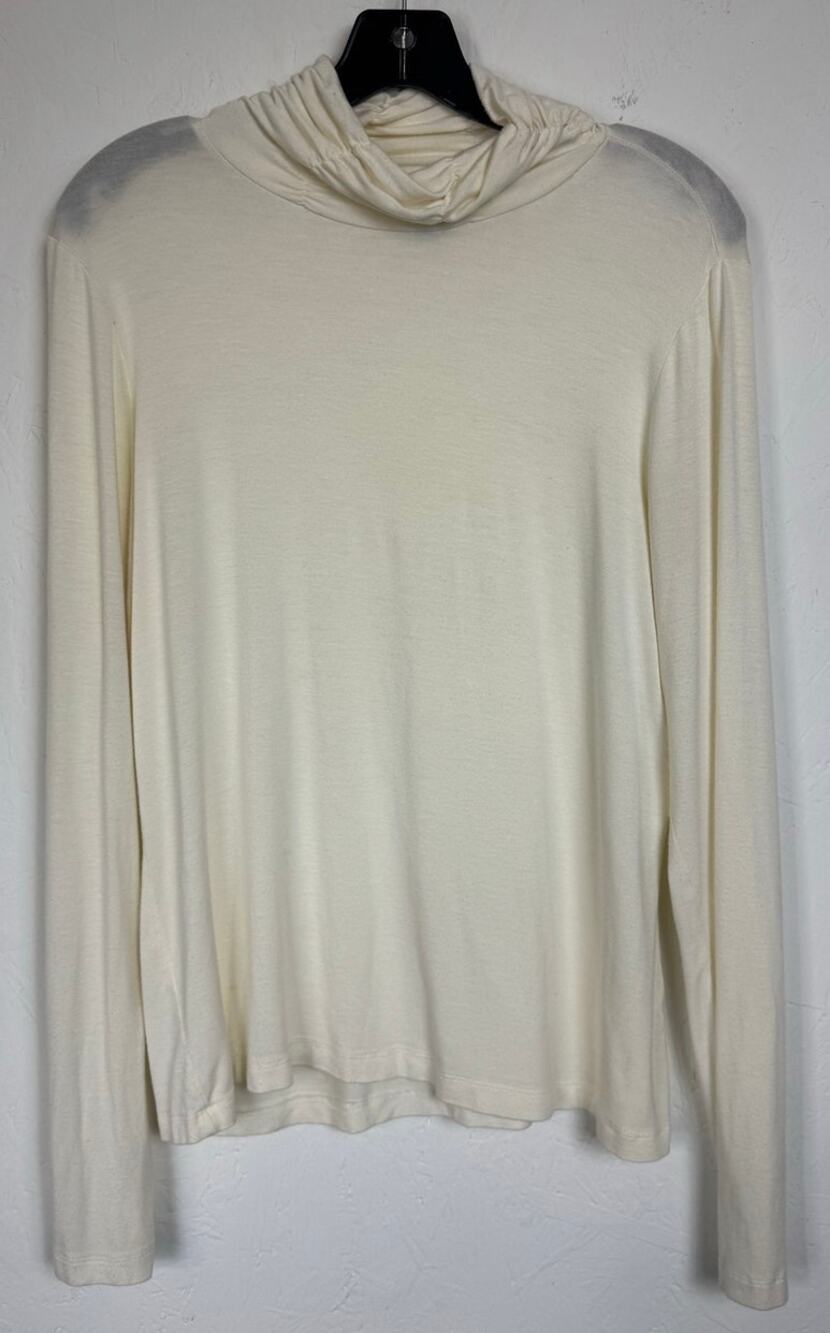 Jillian Nicole White Long Sleeve Turtleneck Blouse Women's Large